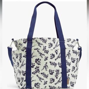 Vera Bradley Deluxe Straw Tote Bag nwot